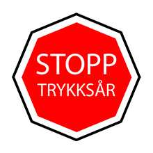 Varselskilt Stopp Trykksår Varselskilt Stopp Trykksår