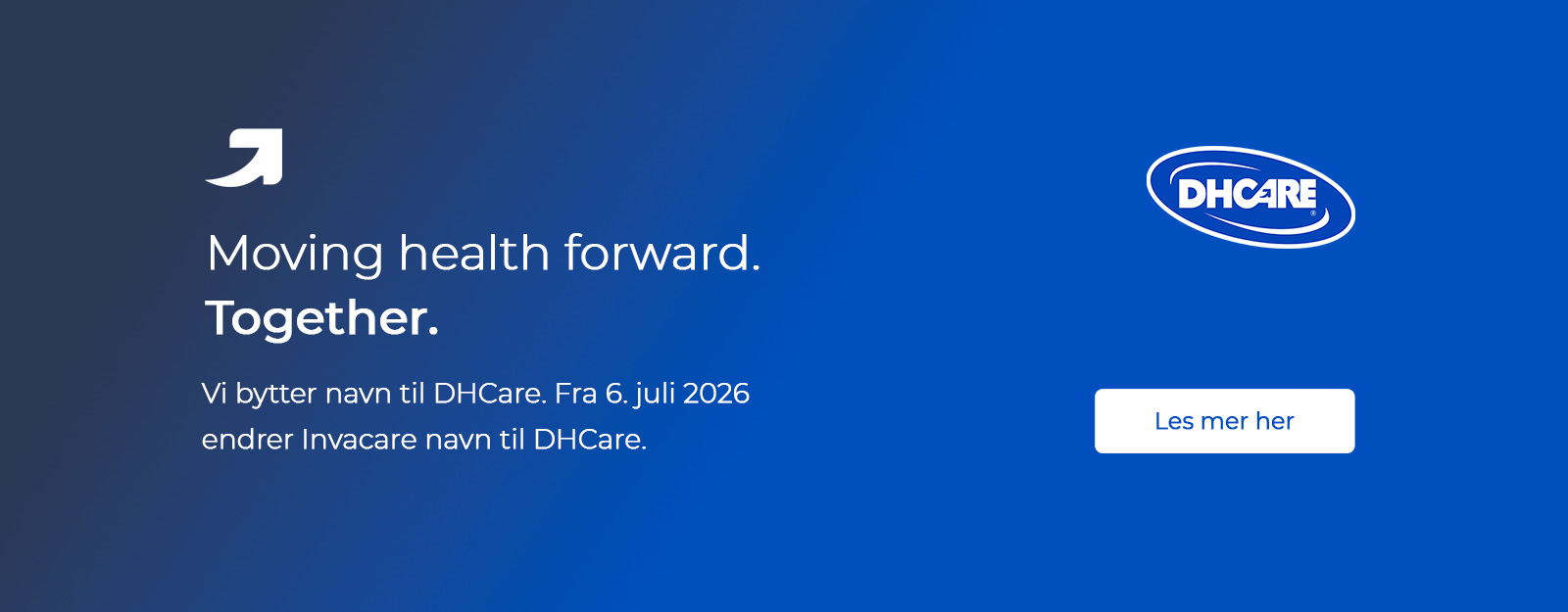DHCare nettside banner
