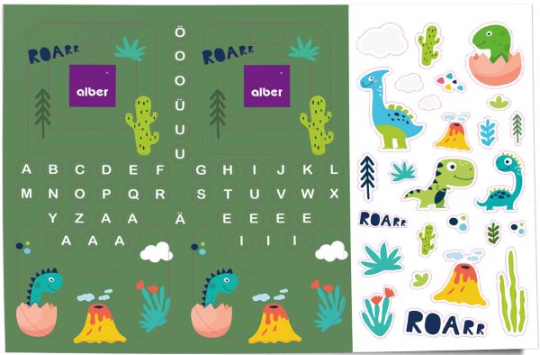 Alber klistremerkesett e-fix for barn