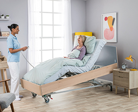 Invacare, NordBed, seng, hjelpemidler, pleieseng, regulerbar seng