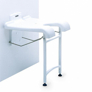 Invacare, veggmontert, dusjstol, hygiene, hjelpemidler