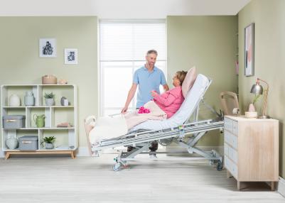 The Invacare NordBed Optimo Wide medical bed