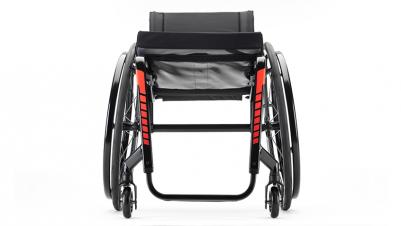 The KSL manual wheelchair black red ramme
