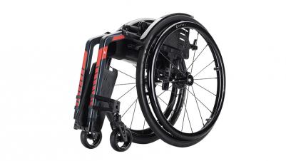 Manual wheelchair Küschall Champion 2.0 black and red ramme