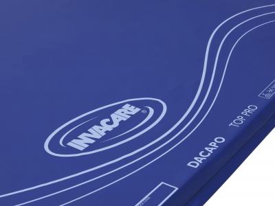 Dacapo Top Pro trykkfordelende overmadrass i skum-med blått trekk